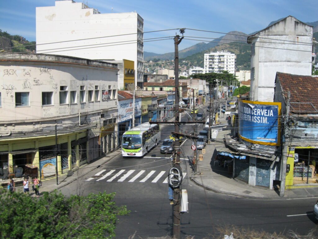 Vista real do bairro Engenho Novo na Zona Norte do Rio de Janeiro