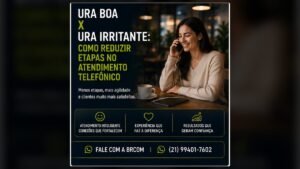 Atendimento telefônico empresarial com URA e fila de chamadas