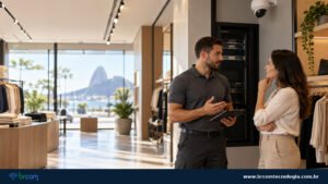 Gestora de comércio e técnico organizam manutenção mensal antes, durante e depois do expediente.